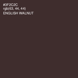#3F2C2C - English Walnut Color Image
